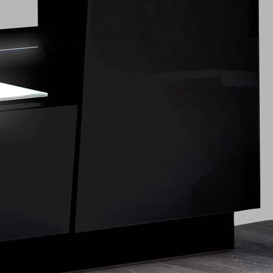 Elko High Gloss Entertainment Unit In Black With LED Lighting_7