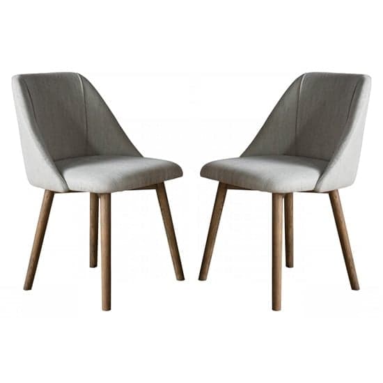 Elliata Natural Fabric Dining Chairs In A Pair_1