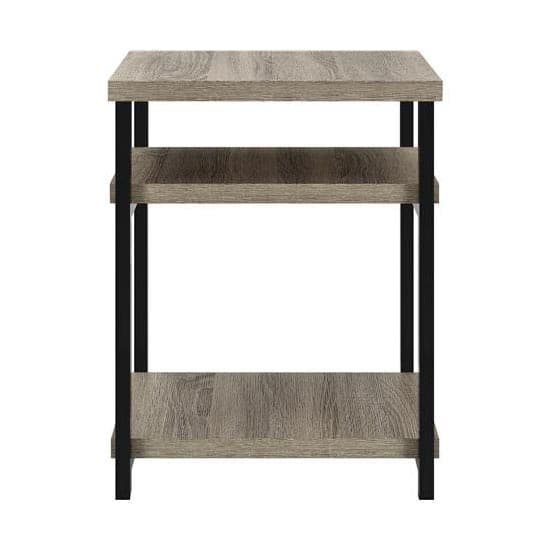 Ellicott Wooden End Table In Distressed Grey Oak_4