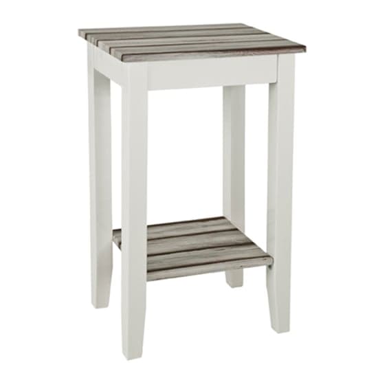 Eloy Wooden Side Table In White And Maritimo Pine_2