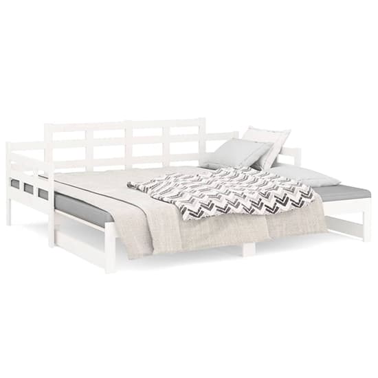 Elstan Solid Pine Wood Pull-out Single Day Bed In White_4