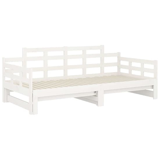 Elstan Solid Pine Wood Pull-out Single Day Bed In White_5