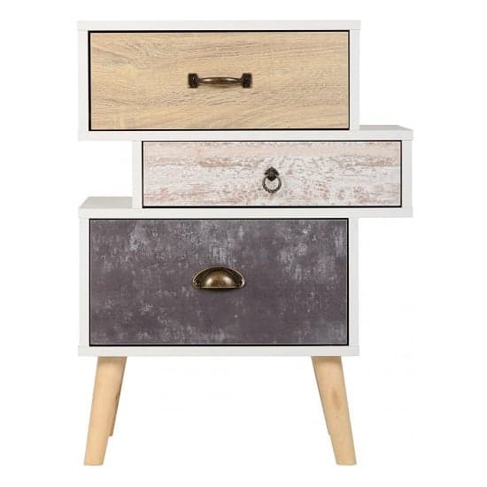 Noein Bedside Cabinet In White And Distressed Effect_3