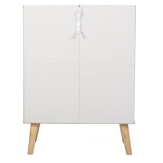 Noein Chest Of Drawers In White And Distressed Effect_4