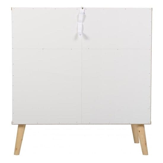 Noein Wide Chest Of Drawers In White And Distressed Effect_4