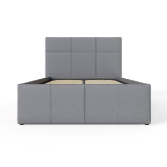 Eltham Faux Leather End Lift Ottoman Single Bed In Grey_4