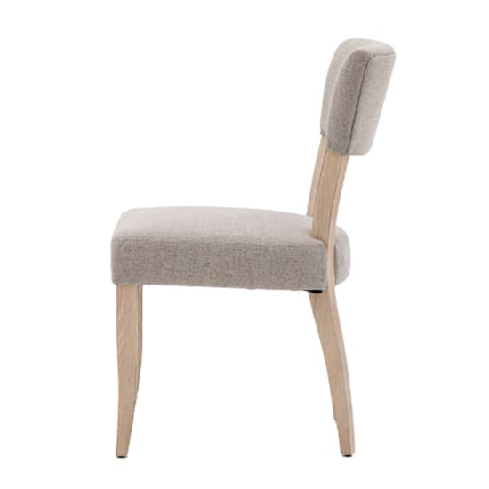 Elvira Grey Fabric Dining Chairs With Oak Legs In Pair_3