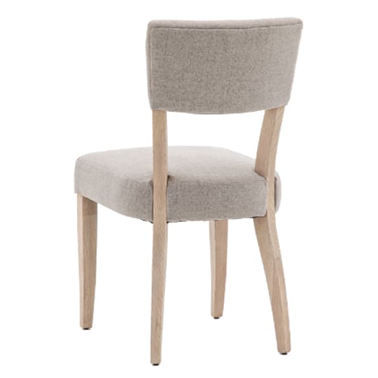 Elvira Grey Fabric Dining Chairs With Oak Legs In Pair_4