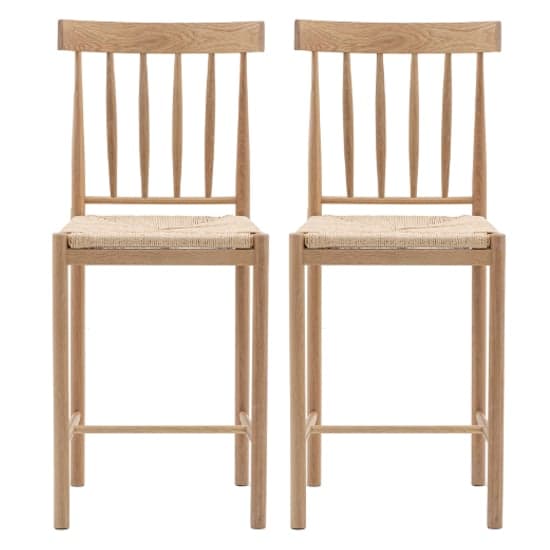 Elvira Natural Wooden Bar Chairs With Rope Seat In Pair_1