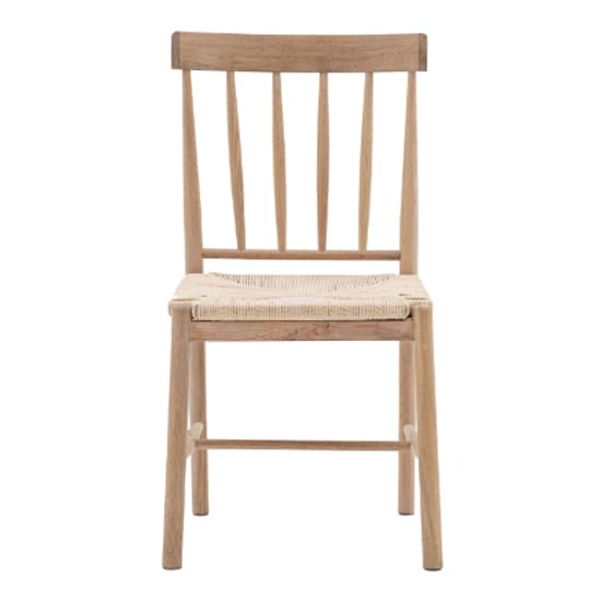 Elvira Natural Wooden Dining Chairs With Rope Seat In Pair_3