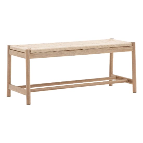 Elvira Wooden Dining Bench With Rope Seat In Natural_3
