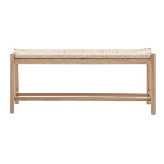 Elvira Wooden Dining Bench With Rope Seat In Natural_4