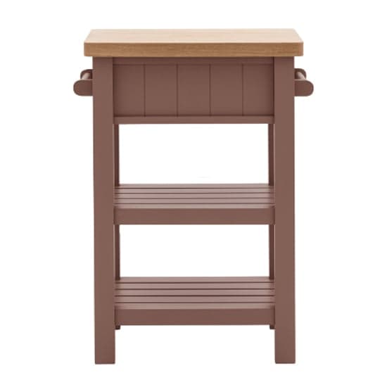 Elvira Wooden Side Table With 1 Drawer In Oak And Clay_5