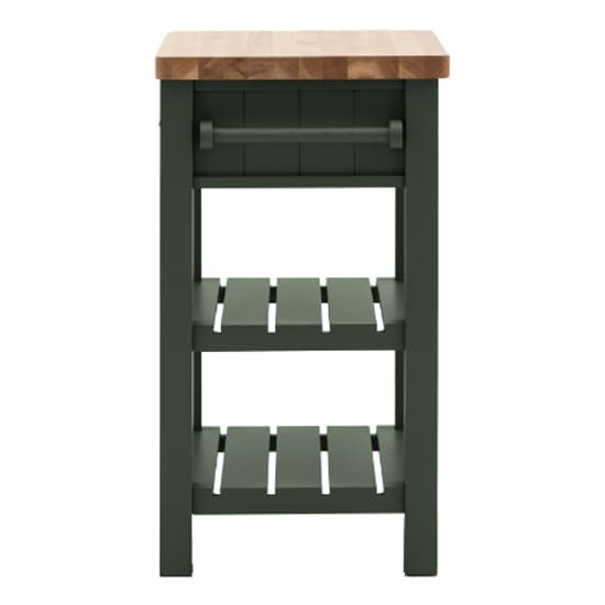 Elvira Wooden Side Table With 1 Drawer In Oak And Moss_3