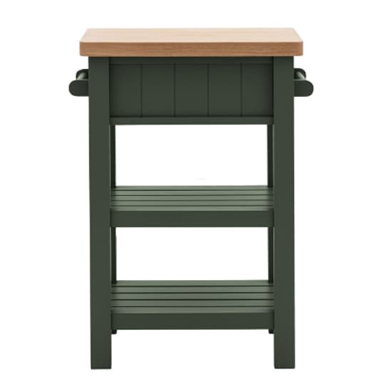 Elvira Wooden Side Table With 1 Drawer In Oak And Moss_5