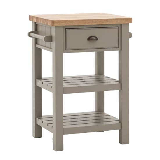 Elvira Wooden Side Table With 1 Drawer In Oak And Prairie_1