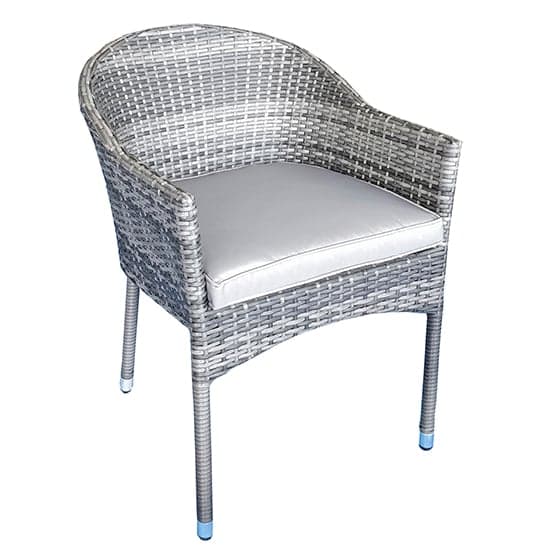 Elysia Mixed Grey Weave Stacking Armchairs In Pair_2