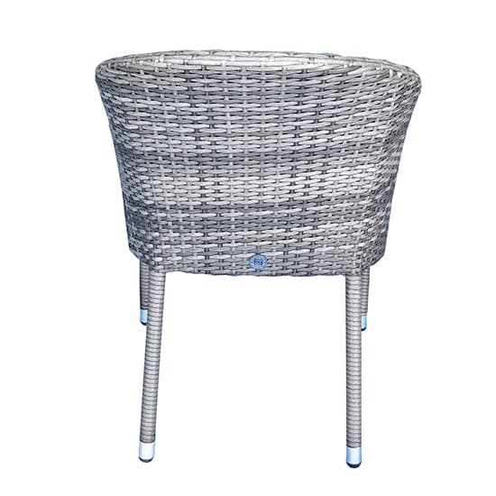 Elysia Mixed Grey Weave Stacking Armchairs In Pair_4