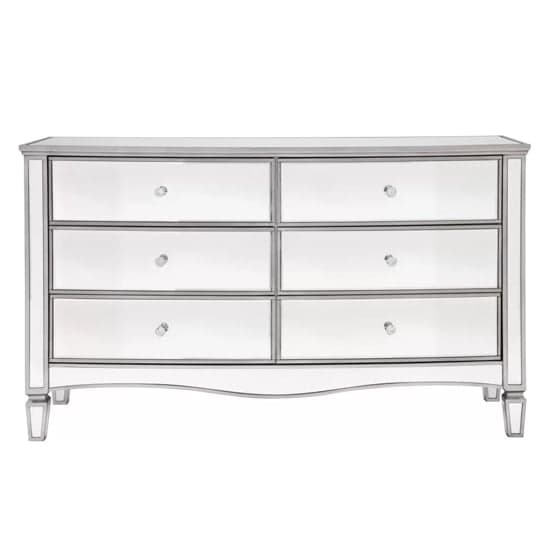 Elyssa Mirrored Chest 6 Of Drawers In Silver_3