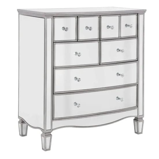 Elyssa Mirrored Chest 8 Of Drawers In Silver_2