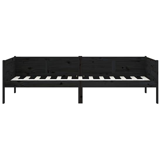 Emeric Solid Pine Wood Single Day Bed In Black_4