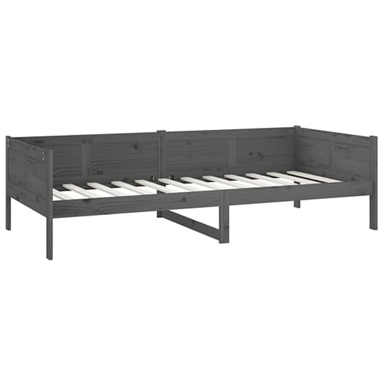 Emeric Solid Pine Wood Single Day Bed In Grey_3