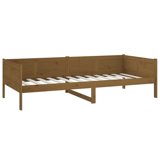 Emeric Solid Pine Wood Single Day Bed In Honey Brown_3