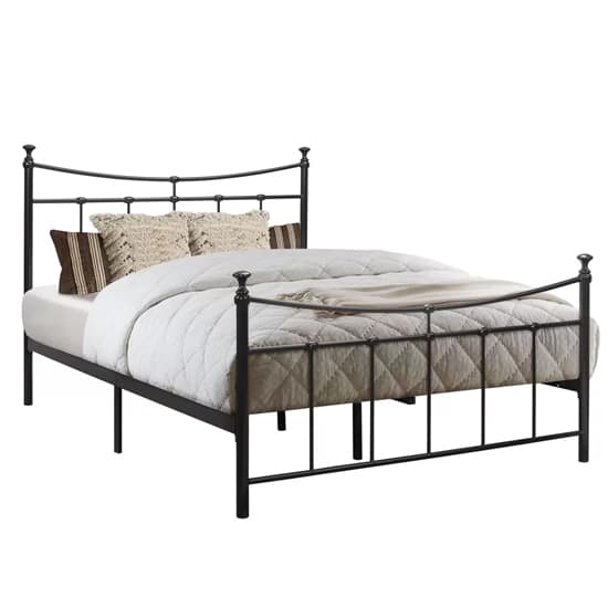 Emilia Metal Small Double Bed In Black_3