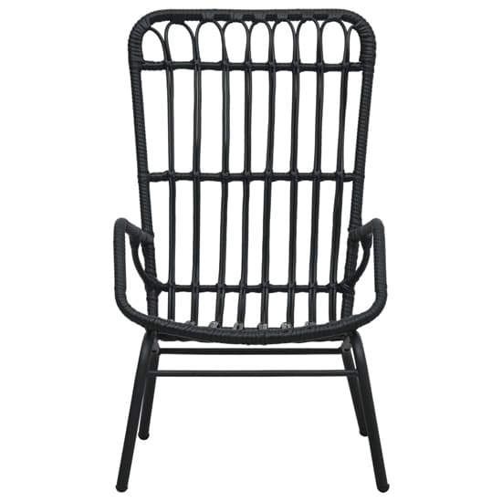 Emma Poly Rattan Garden Seating Chair In Black_2