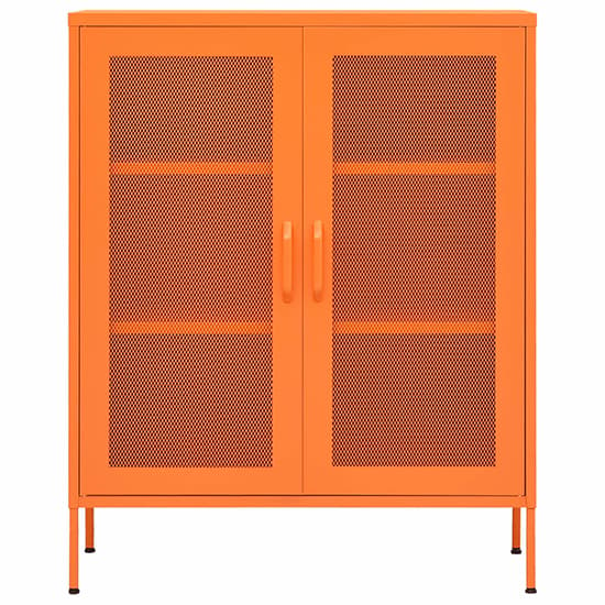 Emrik Steel Storage Cabinet With 2 Doors In Orange_2