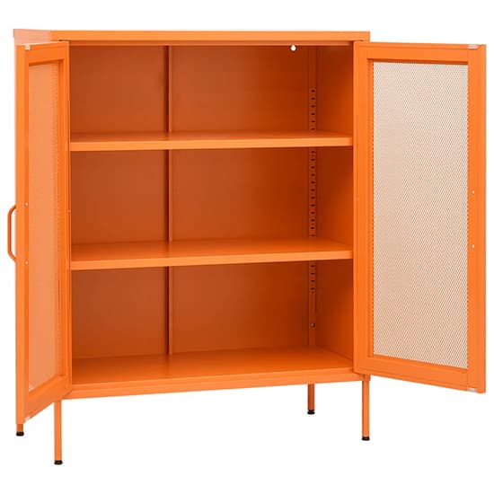Emrik Steel Storage Cabinet With 2 Doors In Orange_3