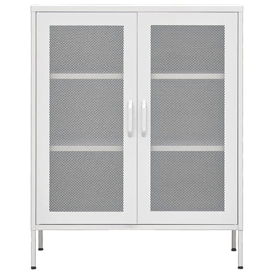 Emrik Steel Storage Cabinet With 2 Doors In White_3
