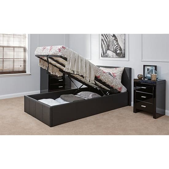 Eltham End Lift Ottoman Single Bed In Black_2