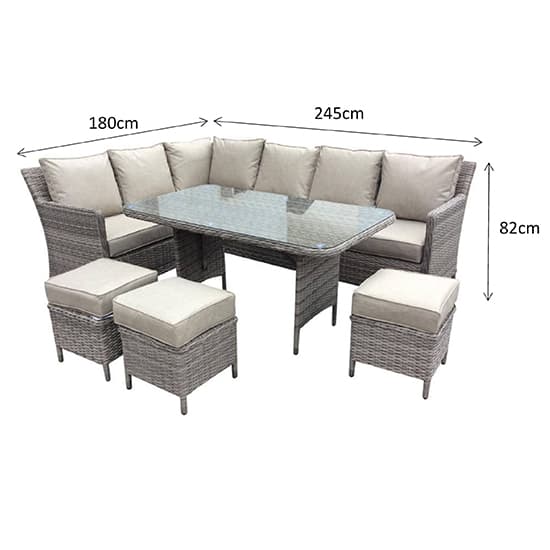 Enola Corner 7 Seater Lounge Dining Set In Multi Grey Weave_6