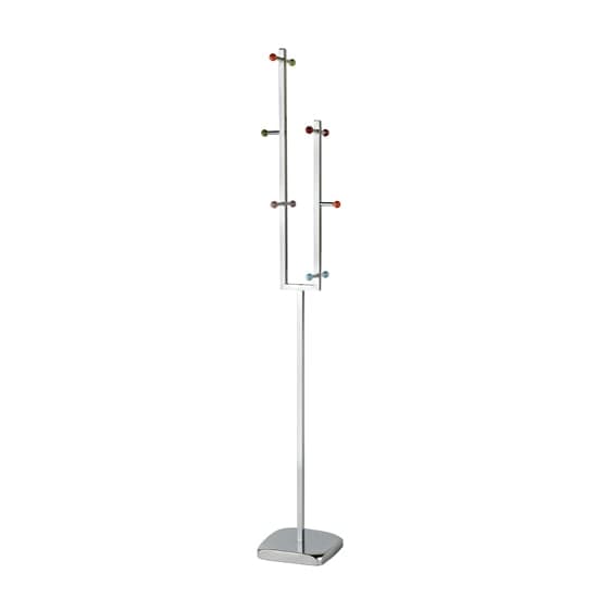 Enor Metal Coat Stand In Multi-Colour With 10 Hooks_1