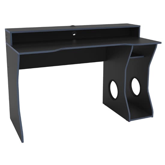 Enzo Wooden Gaming Desk In Black And Blue_3