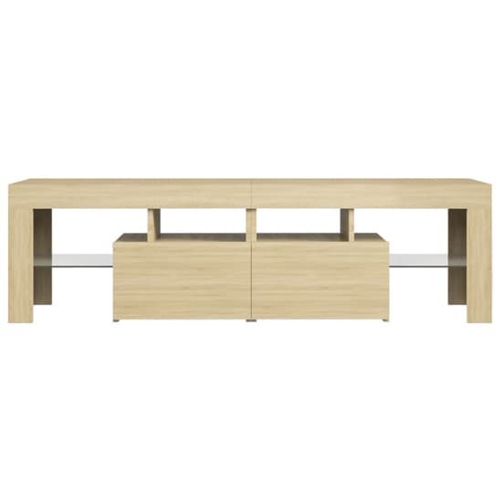 Enzo Wooden TV Stand In Sonoma Oak With LED Lights_7