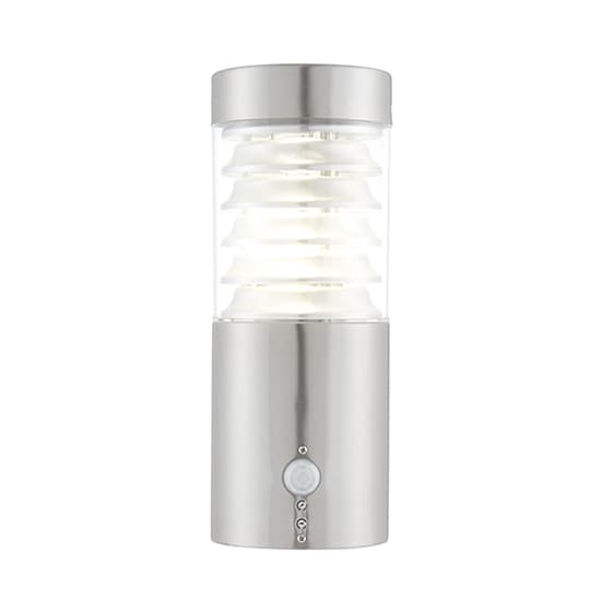 Equinox LED Polycarbonate Wall Light In Brushed Stainless Steel_4