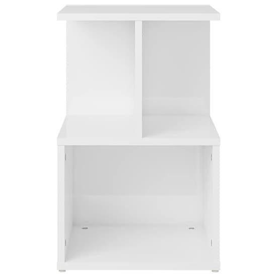 Eracio High Gloss Bedside Cabinet In White_3