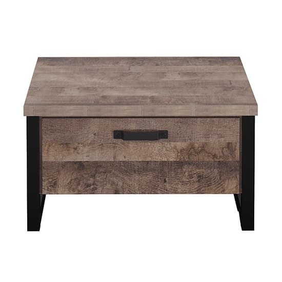 Erbil Wooden Coffee Table With 1 Drawer In Tobacco Oak_6