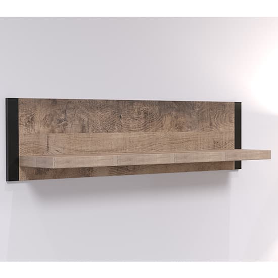 Erbil Wooden Wall Shelf In Tobacco Oak_3