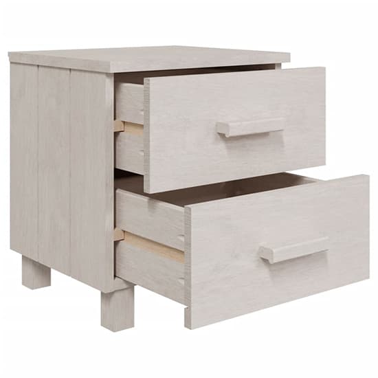 Erez Solid Pinewood Bedside Cabinet In White_4