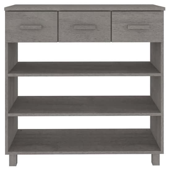 Erix Pine Wood Console Table In Light Grey_4