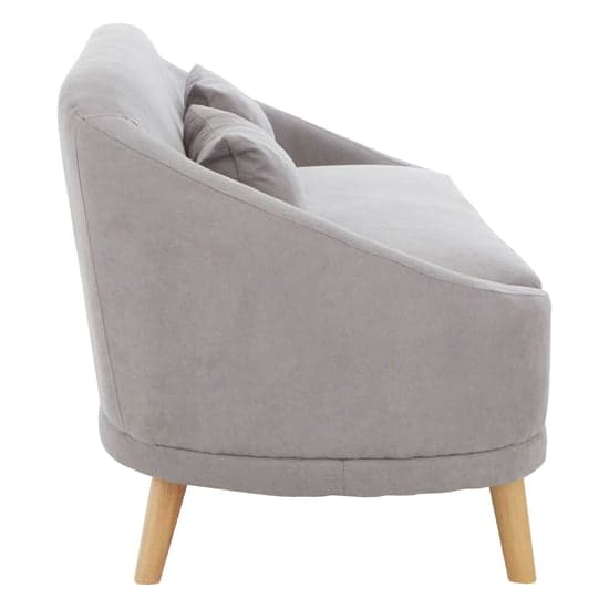Errai Upholstered Linen Fabric 3 Seater Sofa In Grey_3