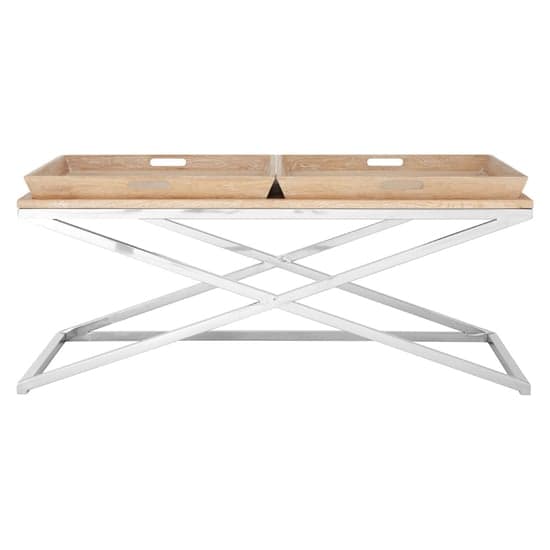 Errai Wooden Tray Coffee Table With Steel Frame In Natural_4