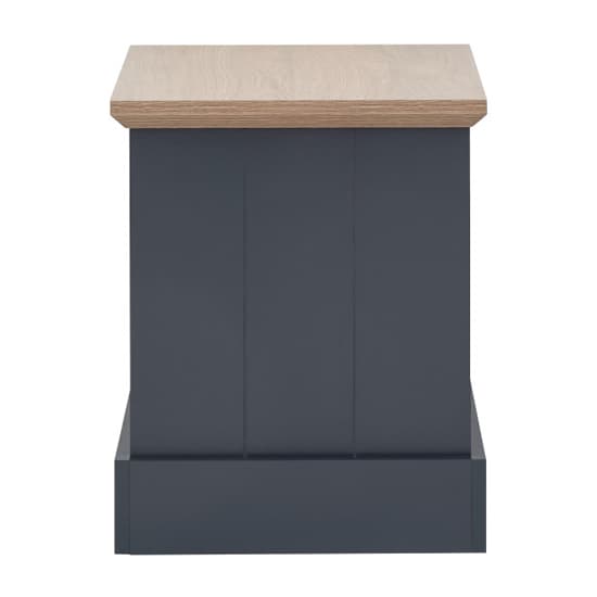 Kirkby Wooden Lamp Table In Slate Blue With Shelf_6