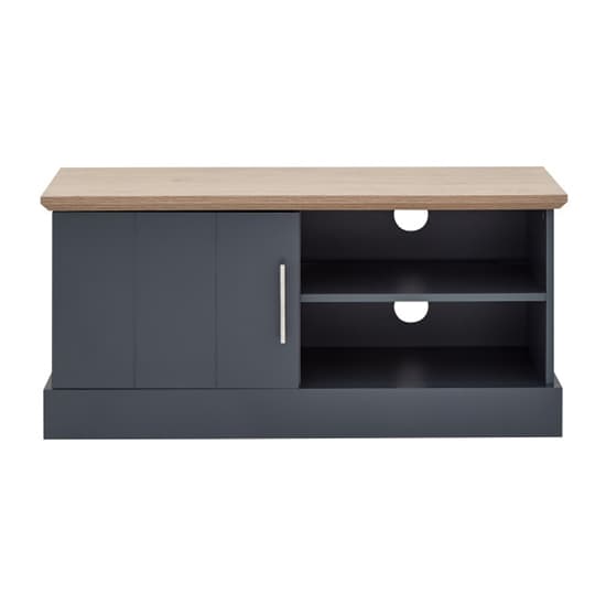 Kirkby Small Wooden TV Stand In Slate Blue With 1 Door_6