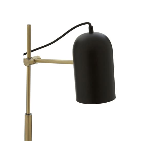 Essen Black Shade Table Lamp With And White Marble Base_4