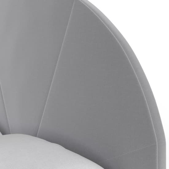 Essen Plush Velvet Side Lift Ottoman Dome Double Bed In Grey_6