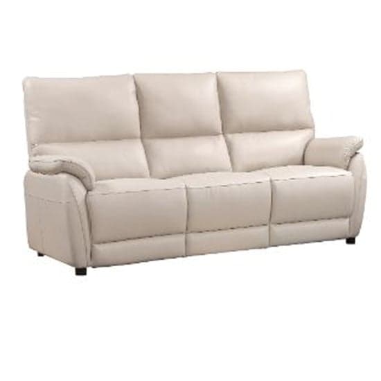 Essex Leather Electric Recliner 3 Seater Sofa In Chalk_2